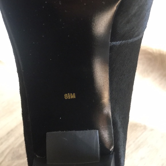 Valerie Stevens Black Block Heels Cow Texture 8.5 - Picture 5 of 5